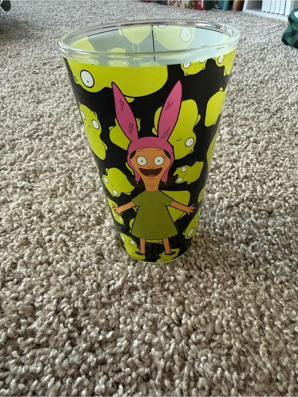 Animated Character Party Tumbler - Pink & Lime Green